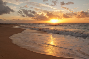 Sandy Beach Sunrise East Oahu Hawaii
