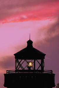 Washingtons coastal and island lighthouse Lime Kiln San Juan Island.