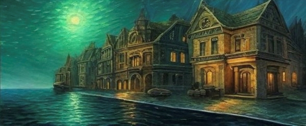 Coastal Village by Constantine Giovanni