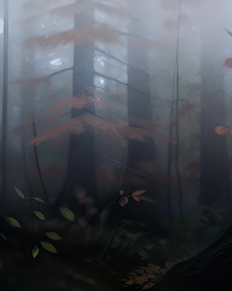 Misty Forest Panel 1 by Constantine Giovanni