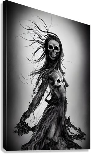 Lady Death Canvas Print