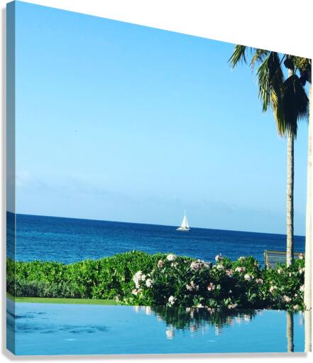 Poolside Vacation 2 Canvas Print