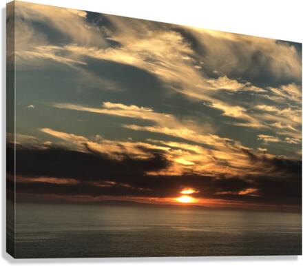 Ocean Sun Canvas Print