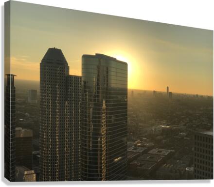 Cityscape Sunset Canvas Print