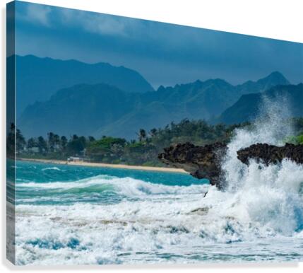 Heavy surf Canvas Print
