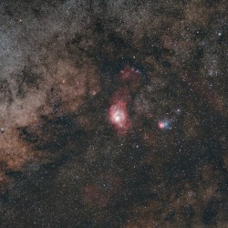 The Galactic Core and Lagoon Nebula 
