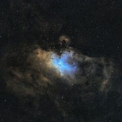 Eagle Nebula in Hubble palette 