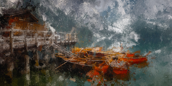 Mountain Boat Club Print