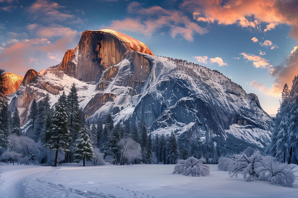 Celestial Majesty: A Captivating Glimpse of Half Dome Print
