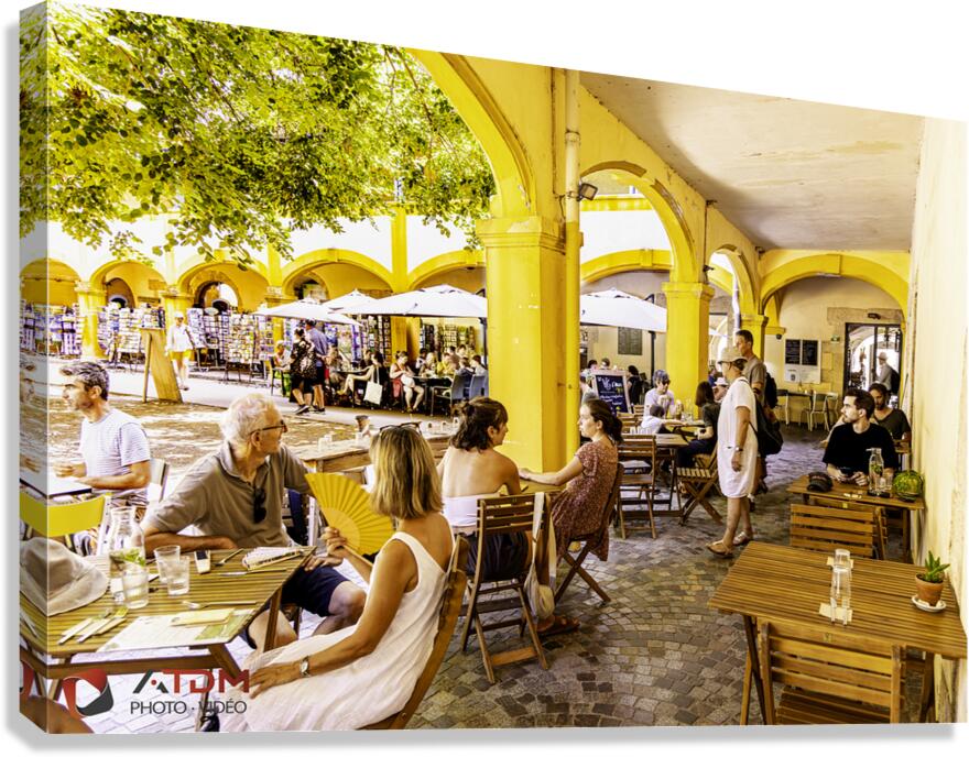 Jaune cafe Canvas Print
