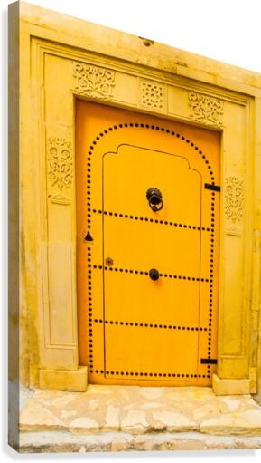 Porte jaune Canvas Print