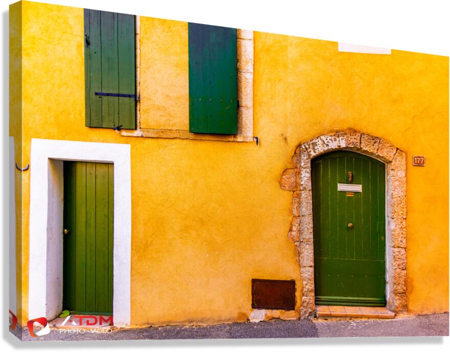 Vert mur Canvas Print