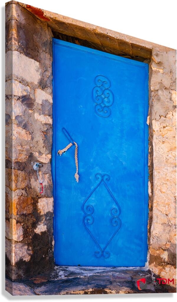 La porte bleu Canvas Print