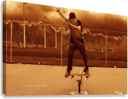 Skateboarder Canvas Print