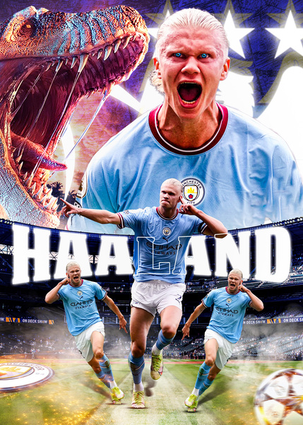 Erling Haaland by Colorize Studio