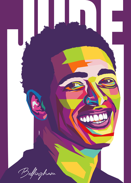 Jude Bellingham Pop Art by Colorize Studio