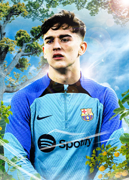 Pablo Gavi FCB by Colorize Studio