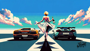 Marilyn Lets Go by Joan Barrios