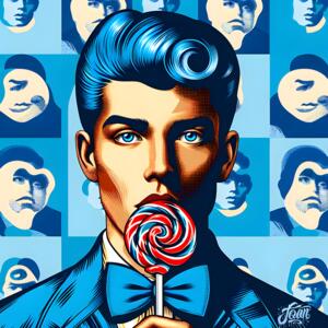 Blue Pop by Joan Barrios