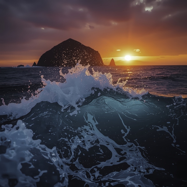 Sunset Waves Print