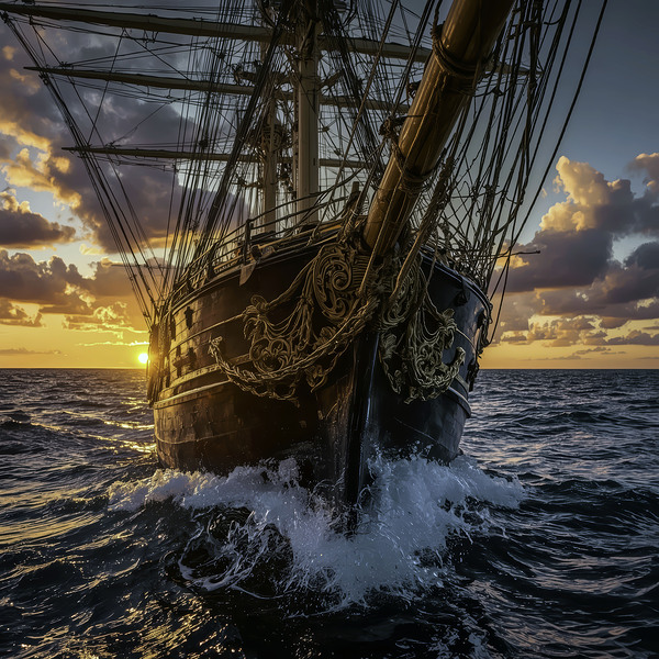 Abundant Rigging Sails Print