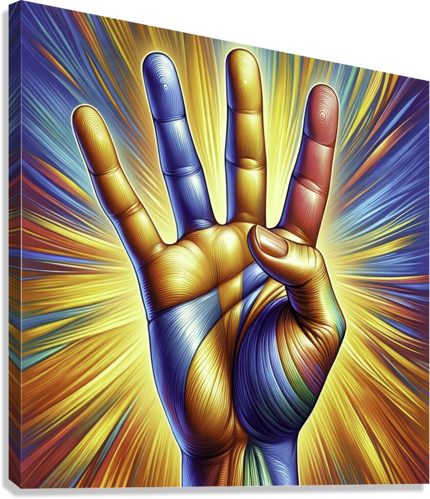 RainbowHand Canvas Print