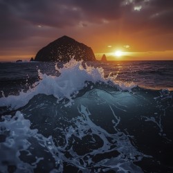 Sunset Waves