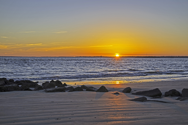 Sunset at the Beach Print