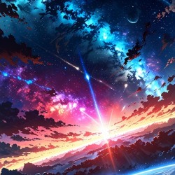 mural image of outer space featu