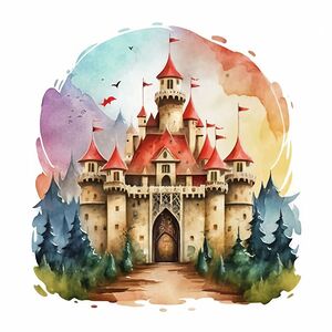 Watercolor Castle