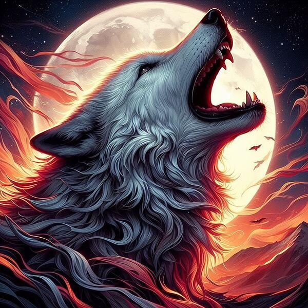 Howling Wolf3 Print
