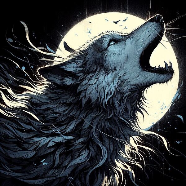 Howling Wolf 1 Print