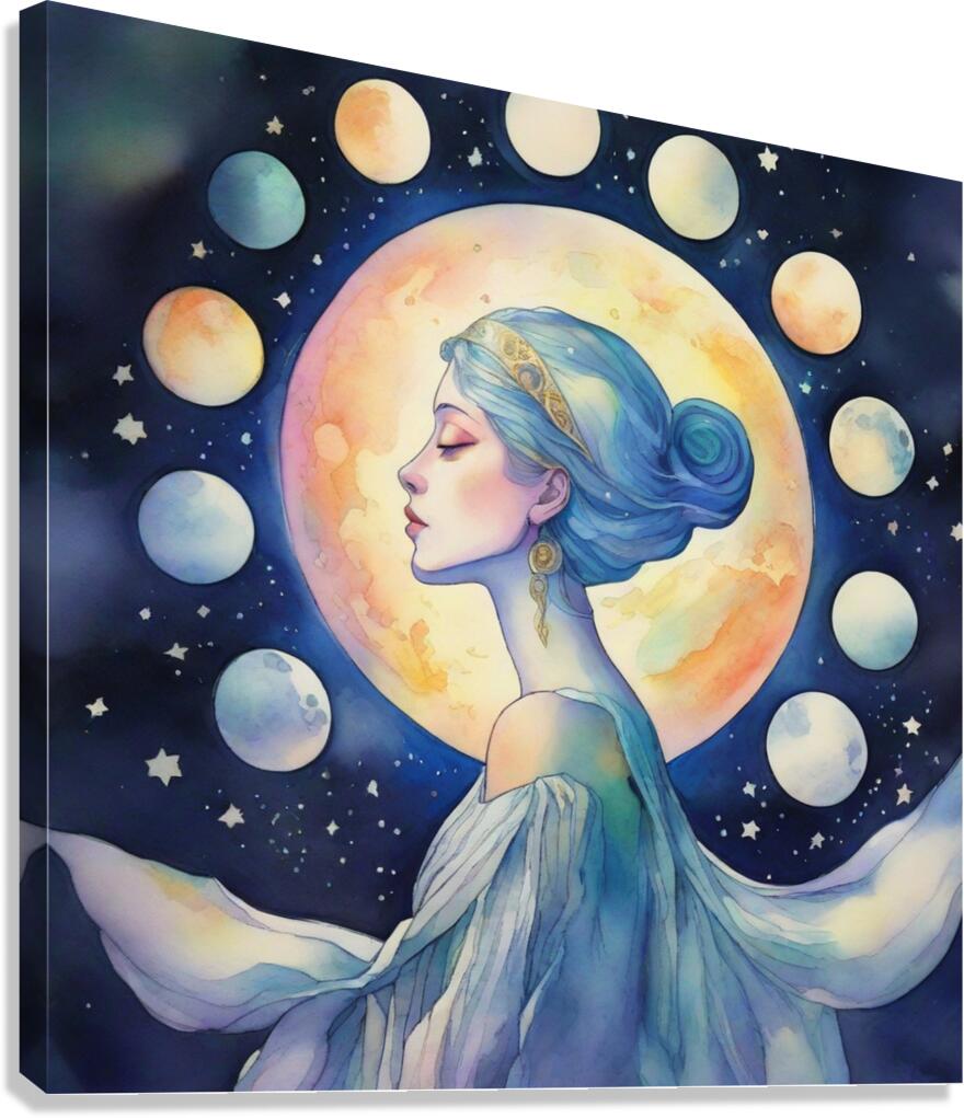 MoonS Phases Canvas Print