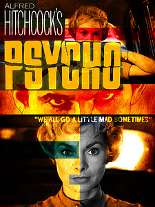 PSYCHO MOVIE Vintage Poster 