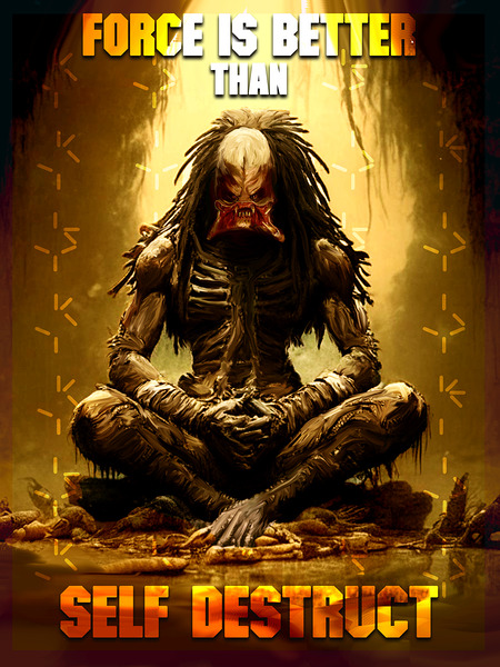 Transcendence: The Meditating Yautja by SukiSuGamer