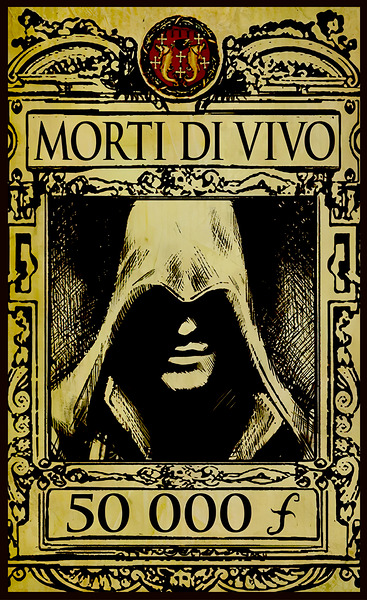 Vintage WANTED ASSASSIN Illustration  by SukiSuGamer