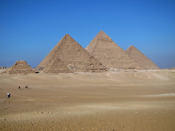 Behind the Pyramids Print