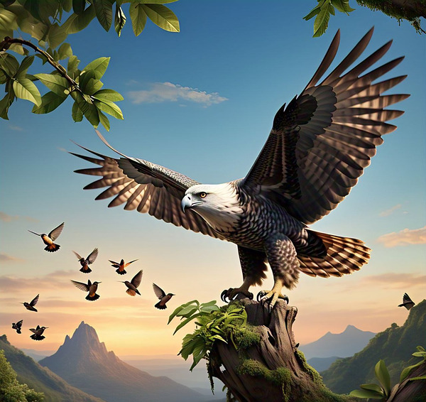 Eagles Flight: A Predator in the Sky Print