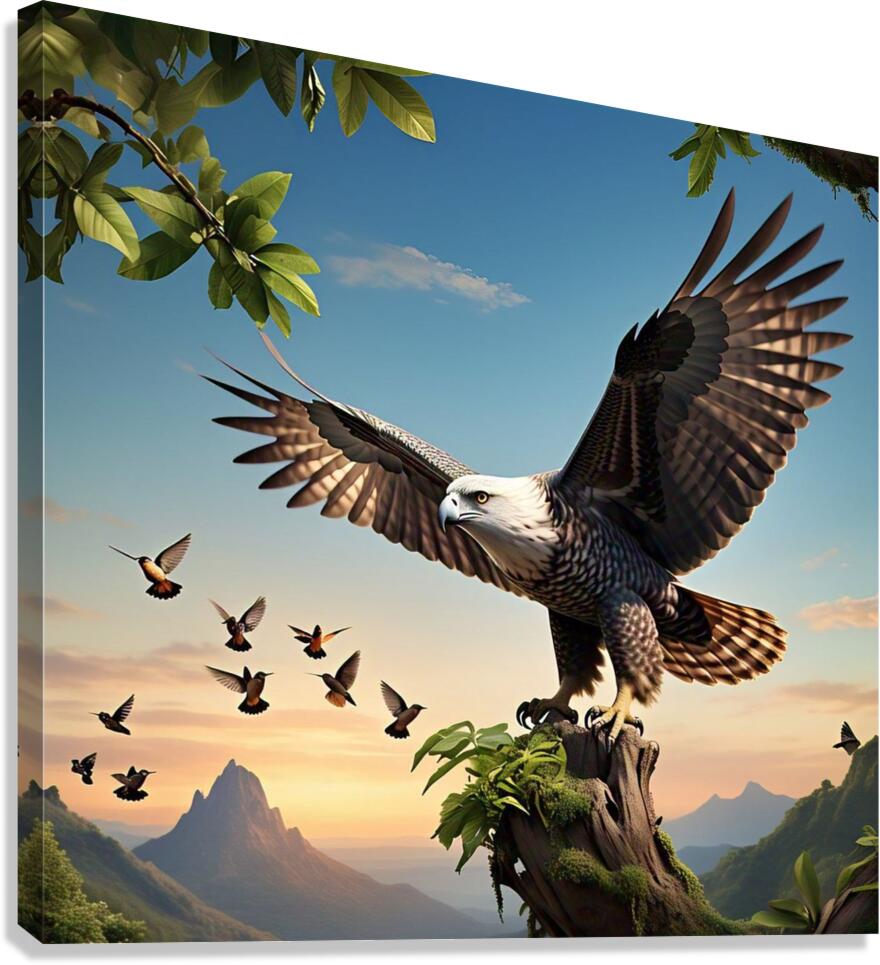 Eagles Flight: A Predator in the Sky Canvas Print