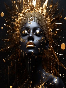 Black and Gold Queen Nova