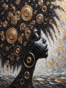 Orange Metallic Drip