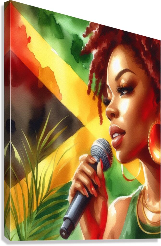 Sing RastaQueen Canvas Print