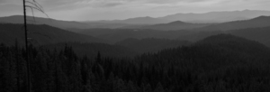 Mountainscape B&W
