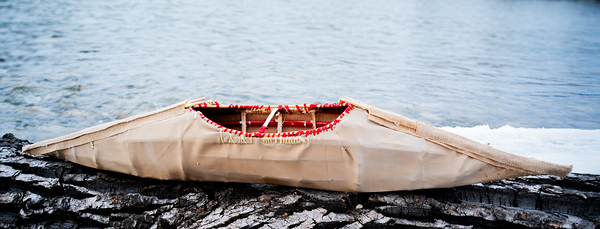 DSC 1024 TDH No. 2 Ktunaxa Model Canoe on Poplar by Troy Hunter