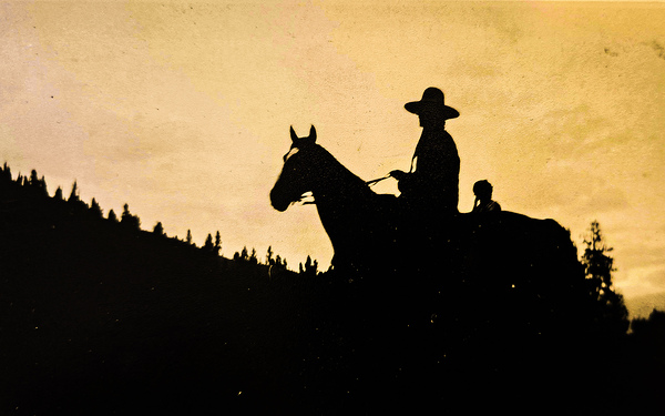 Ktunaxa Horse Rider by Troy Hunter