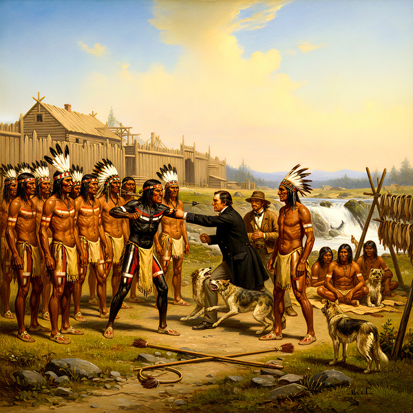 Tension at Fort Colville: A Moment of Intervention by Troy Hunter