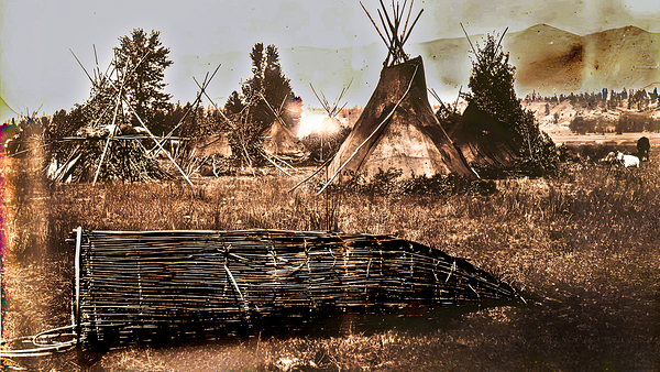 Fish Trap at Tobacco Plains 1861 by Troy Hunter