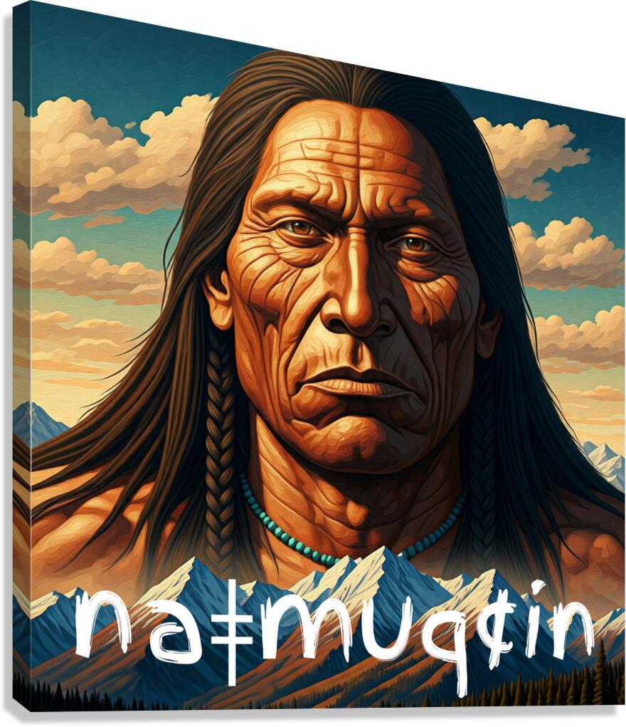 naǂmuq¢in becomes the Rocky Mountains Canvas Print
