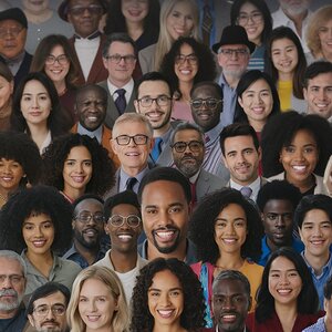 a collage of faces from different ethnic backgrou