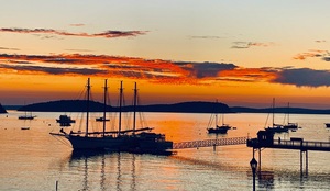Bar Harbor ME Schooner Harbor Sunset Photography